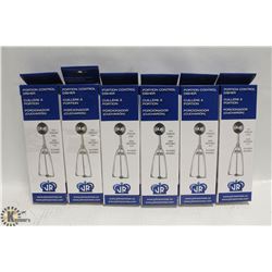 SET OF SIX PORTION SCOOPS