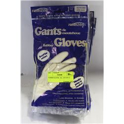 RUBBER GLOVES   XL  LOT OF 12