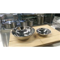 HEAVY DUTY MIXING BOWLS - 4QT, 2QT - LOT OF 2