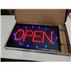 Image 1 : 22" X 13" LED OPEN SIGN