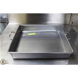 18" X 18.5" X 3" STRAPPED STEEL ROAST PAN