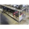 Image 1 : 7' S/S COMMERCIAL PREP TABLE W/ UNDERSHELF