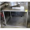 Image 1 : 3 FOOT STAINLESS STEEL WORK TABLE W/ UNDERSHELF