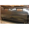 Image 1 : TRUE STAINLESS STEEL 2-DOOR UNDERBAR FREEZER