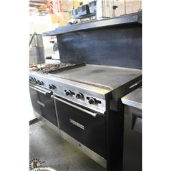 MOFFAT COMBINATION RANGE DUAL OVEN W/ 4 BURNERS &