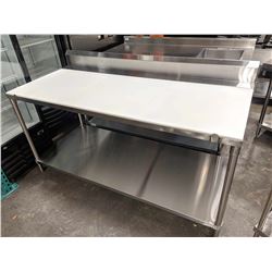 72" ALL STAINLESS TABLE & POLY BOARDS