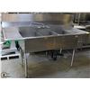 Image 1 : STAINLESS STEEL 3 BASIN SINK