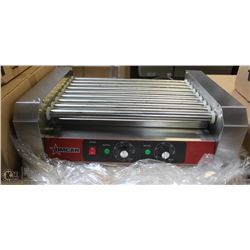 OMCAN 9 ROLLER HOTDOG ROLLER & SNEEZE GUARD