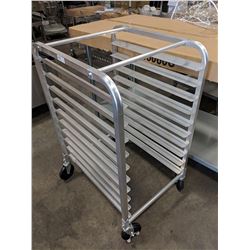 10 ALUMINUM BUN PAN RACK, 39" HEIGHT