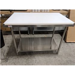 30" X 48" ALL STAINLESS 1" THICK CUTTING BOARD