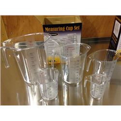 POLYCARB MEASURING CUP SET - 4L, 2L, 1L, 0.5L, 0.2