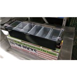 ICE COOLED CONDIMENT HOLDER & DOMED LID