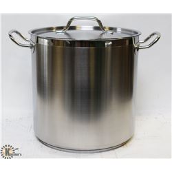 20QT STAINLESS STOCK POT WITH LID