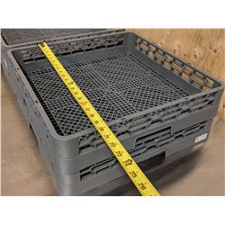 FLAT CUPS/CUTLERY DISH RACKS - LOT OF 2