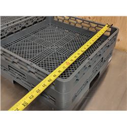 FLAT CUPS/CUTLERY DISH RACKS - LOT OF 2