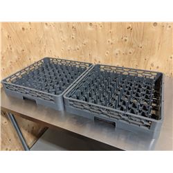 64 PEG PLATE/DISH RACKS - LOT OF 2