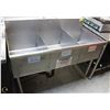 Image 1 : TSM STAINLESS STEEL 3 WELL SINK
