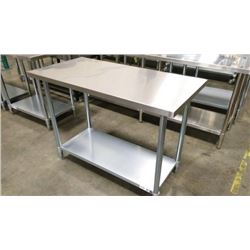 JR 83048 30 X 48 WORK TABLE, 430 STAINLESS STEEL