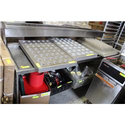 6' S/S COMMERCIAL PREP TABLE W/ OVERSHELF &