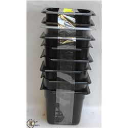 LOT OF 9 PLASTIC INSERTS