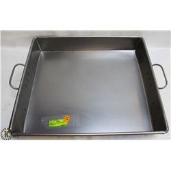 18" X 20.5" X 3" STRAPPED STEEL ROAST PAN