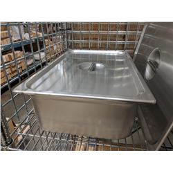 FULL SIZE, 6" DEEP STAINLESS INSERT WITH LID