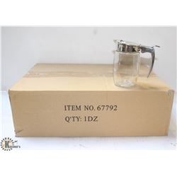 CHROME SUGAR/SYRUP DISPENSER - LOT OF 12 NEW