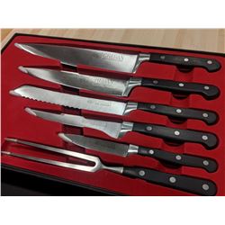 6 PIECE FORGED PREMIUM STAINLESS STEEL KNIFE SET