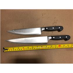 USED SHARPENED KNIVES HIGH QUALITY  - LOT OF 2