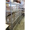 Image 1 : LOT OF 2 GREY 3 TIER STORAGE RACKS W/ HANGING