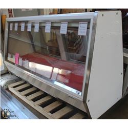8' UCN CURVED GLASS COMMERCIAL DELI / MEAT DISPLAY