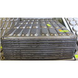 LOT OF 10 HOT DOG BUN PANS