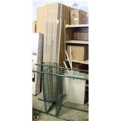 LOT OF MISCELLANEOUS SHELVING