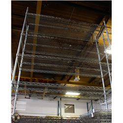 5 TIER WIRE RACK W/ 3 EXTRA SMALLER SHELVES