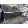 Image 1 : 3 WELL SINK W/ RUNOFF & HANDWASH SINK