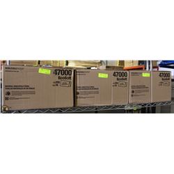 3 CASES OF NATURAL SINGLE FOLD TOWELS