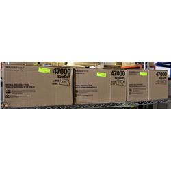 3 CASES OF NATURAL SINGLE FOLD TOWELS