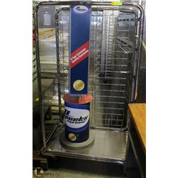 SERVICE CART 3" X 24" X 66" HIGH HEAVY DUTY