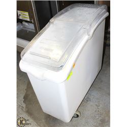 ROLLING FLOUR BIN W/ LID
