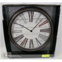 OLD WORLD WALL CLOCK 15.5"X2".