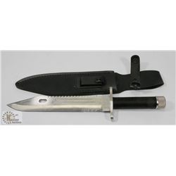 10" SURVIVAL KNIFE WITH SHEATH.