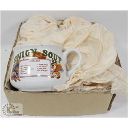 NEW SET OF 4 SOUP CUPS.