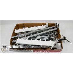 SLATWALL & PEGBOARD HANGER HOOKS 30 PIECES