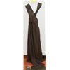Image 1 : NEW SIZE SMALL BROWN-GREY CHIFFON FLOOR LENGTH
