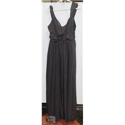NEW SIZE LRG DARK GREY CHIFFON FLOOR LENGTH SUMMER