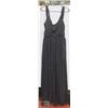 Image 1 : NEW SIZE LRG DARK GREY CHIFFON FLOOR LENGTH SUMMER