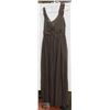 Image 1 : NEW SIZE MED BROWN-GREY CHIFFON FLOOR LENGTH