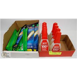 LOT OF GLOWSTICKS & LEPAGE 100% TRANSPARENT GLUE