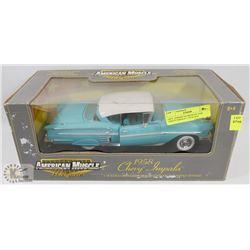 ERTL AMERICAN MUSCLE 1958 CHEVY IMPALA 1:18 SCALE