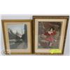 Image 1 : RED BOY ANTIQUE PRINT AND SIGNED J. ORR LAKE